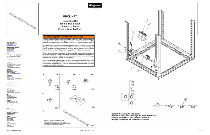 Page n°1 - Manuel utilisateur Hoffman PGS6K