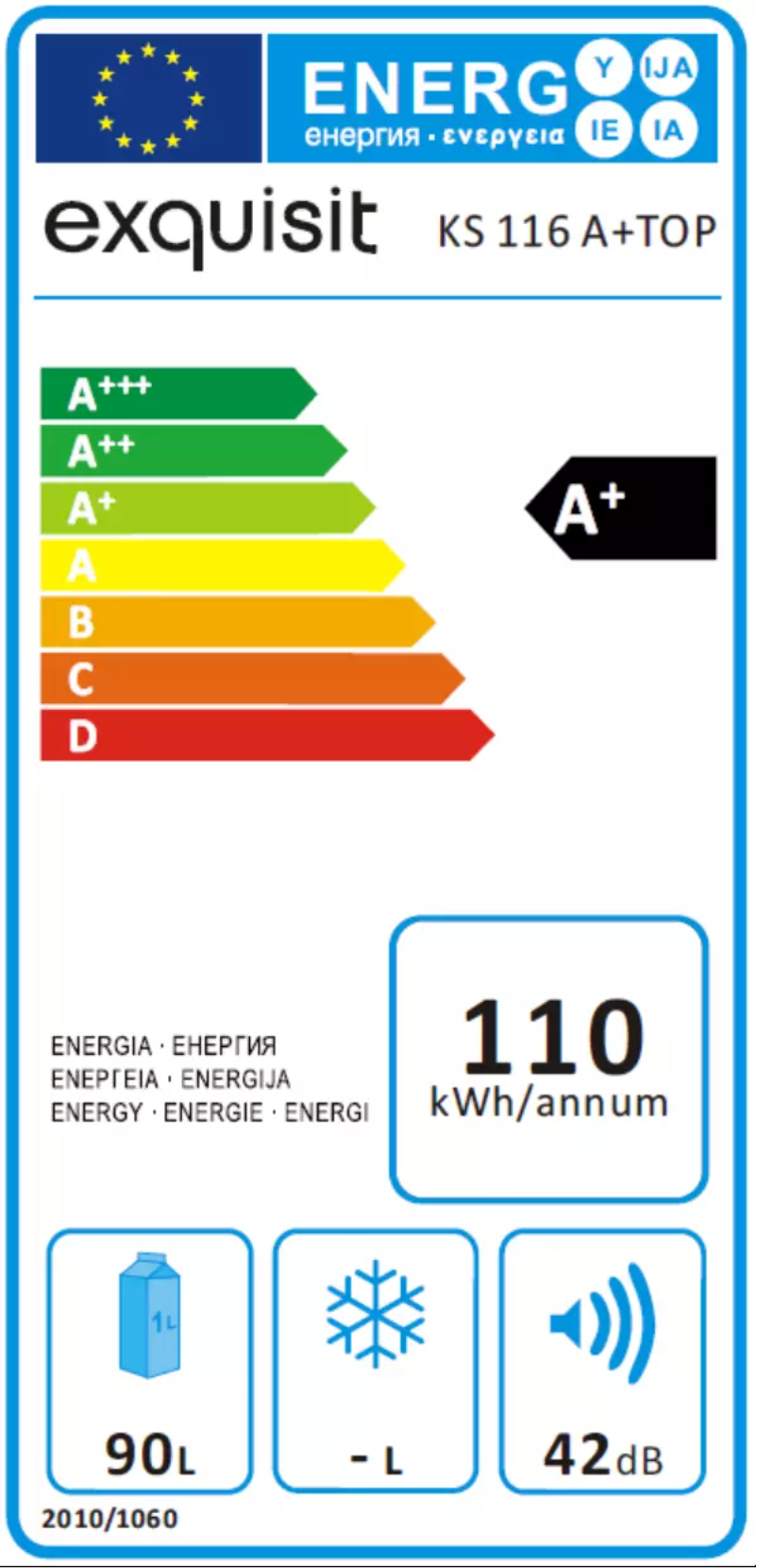 First page image of the manual for KS116A+