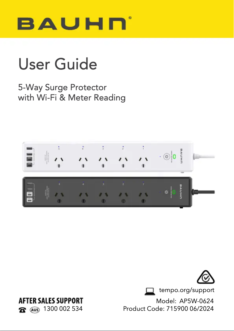 Page 1 de la notice Manuel utilisateur Bauhn AP5W-0624