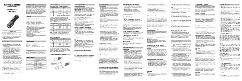 Image de la première page du manuel de l'appareil MT1C Pro