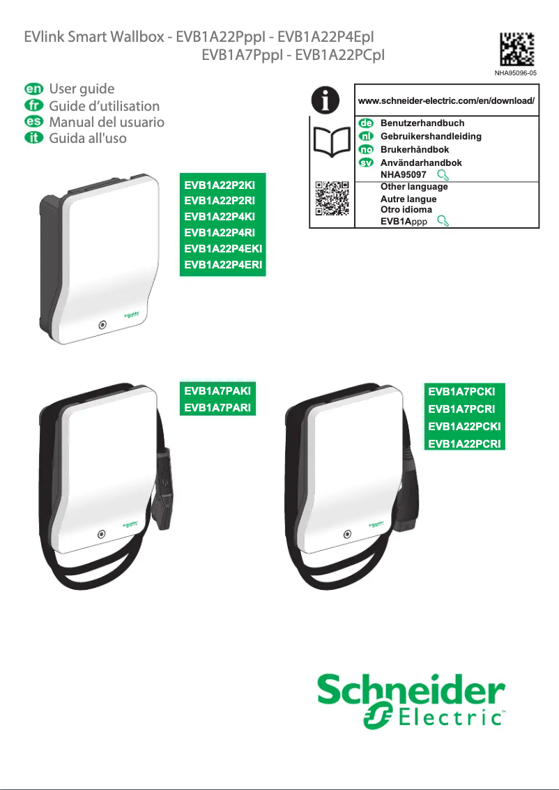 Image de la première page du manuel de l'appareil EVB1A22PCRI