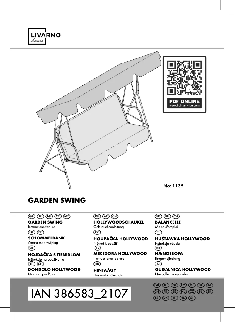 Page 1 de la notice Manuel utilisateur Livarno Lux IAN 386583