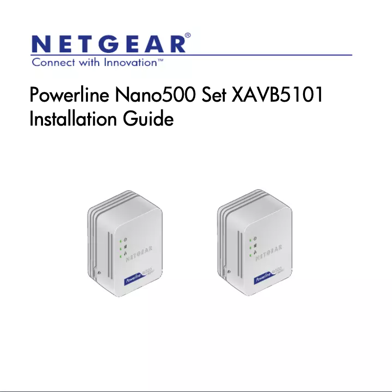 Page 1 de la notice Guide d'installation Netgear XAVB5101