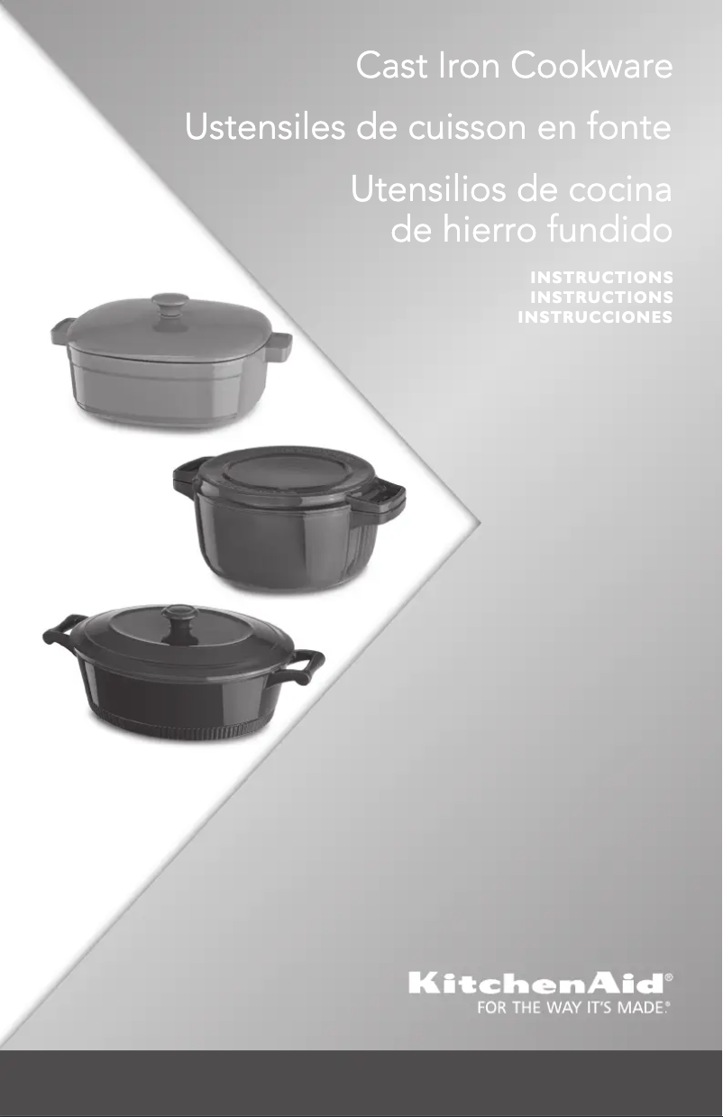 Page n°1 - Manuel utilisateur KitchenAid KCPI40CRER