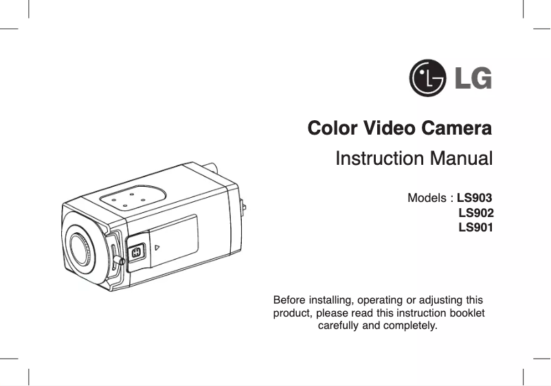 Image de la première page du manuel de l'appareil LS902