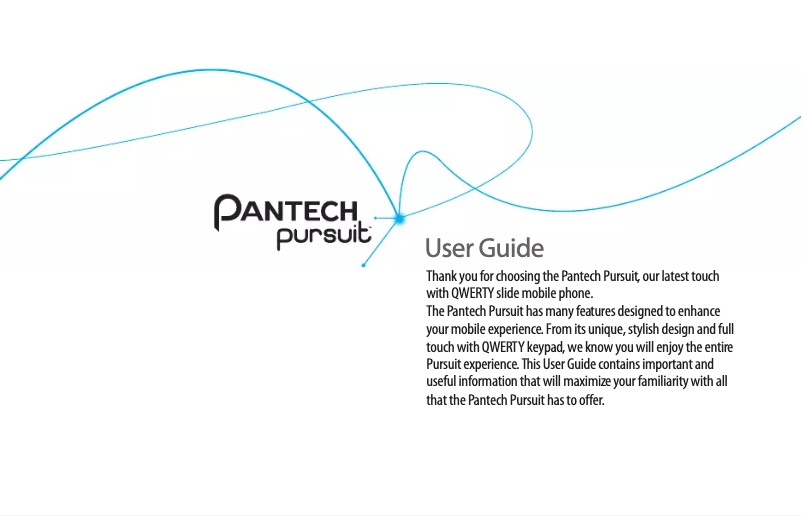 Page n°1 - Manuel utilisateur Pantech P9020