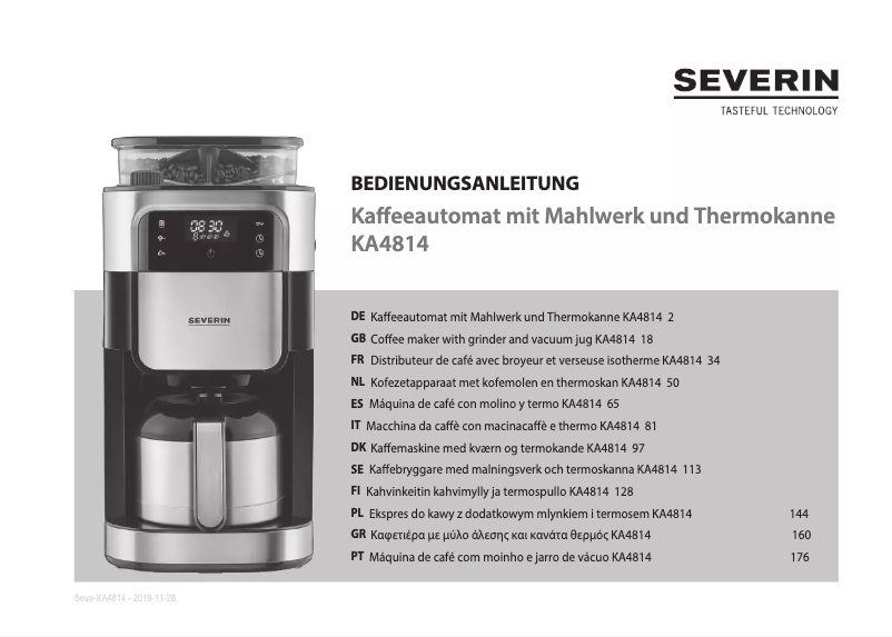 Page n°1 - Manuel utilisateur Severin KA 4814