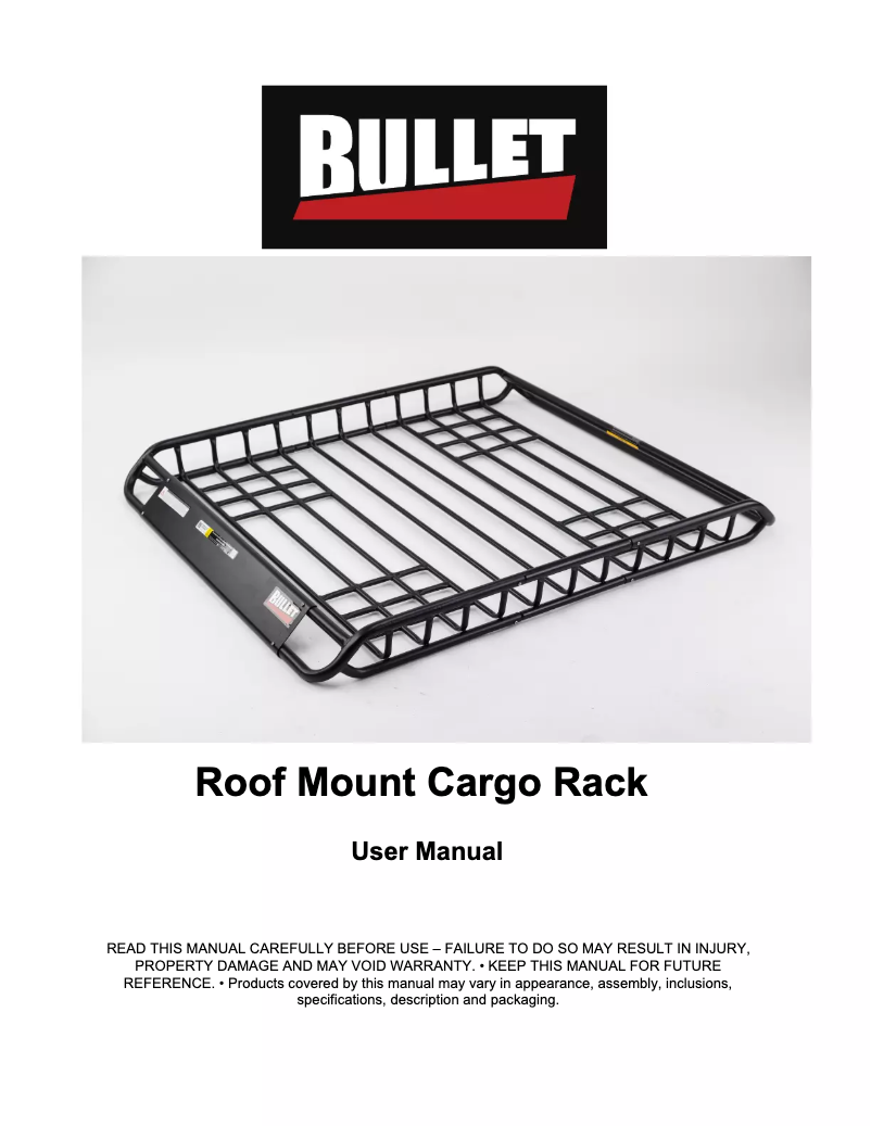 Page 1 de la notice Manuel utilisateur Bullet CRB-70