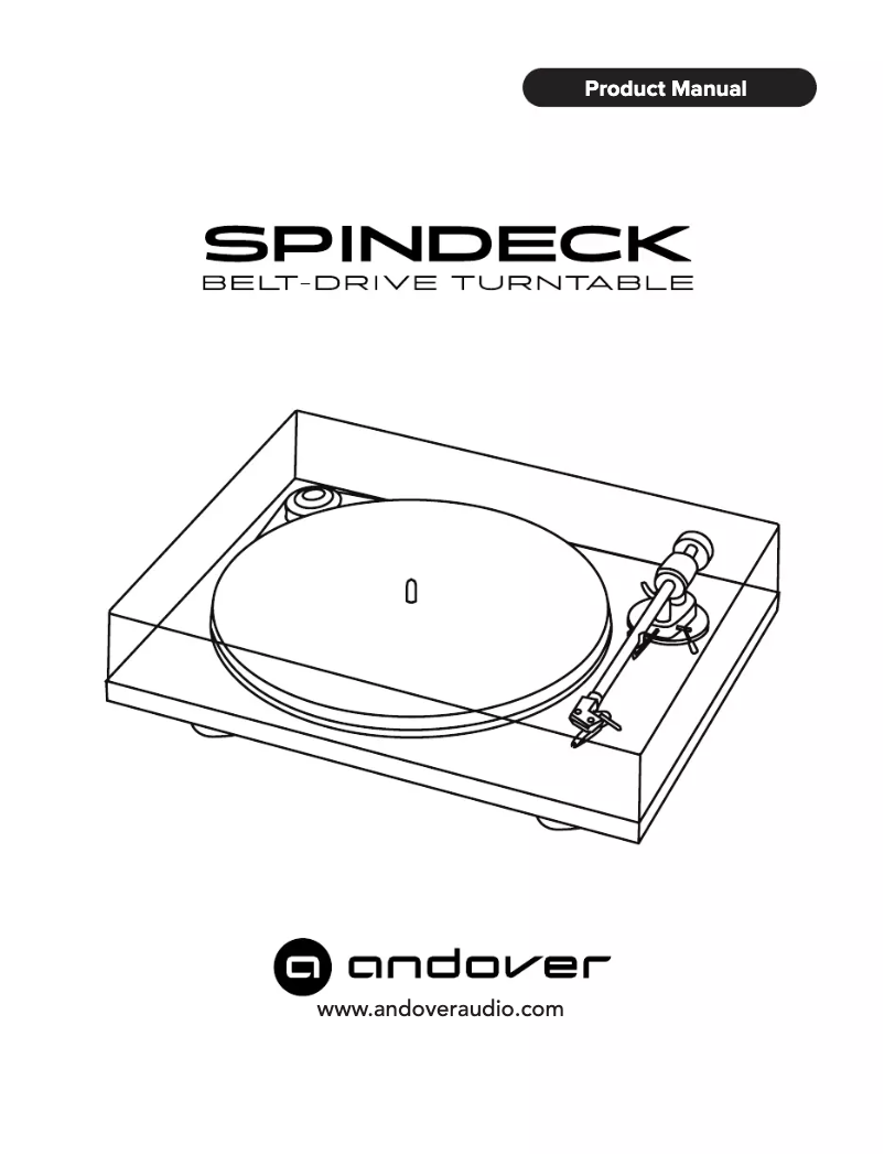 Page 1 de la notice Manuel utilisateur Andover SpinDeck