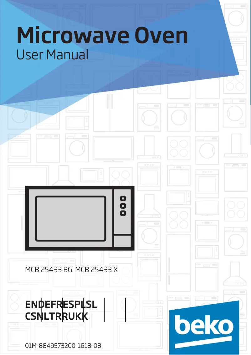 Page n°1 - Manuel utilisateur Beko MCB25433X