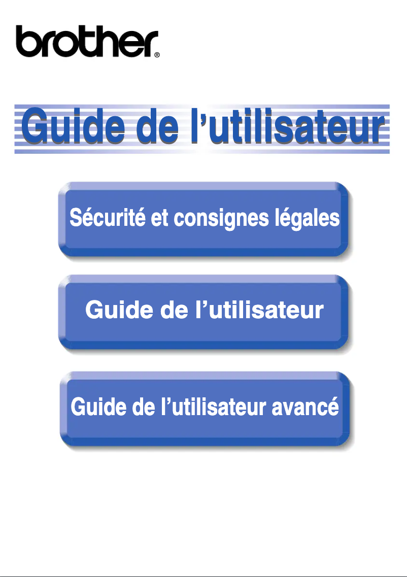 Page 1 de la notice Manuel utilisateur Brother MFC-J265W