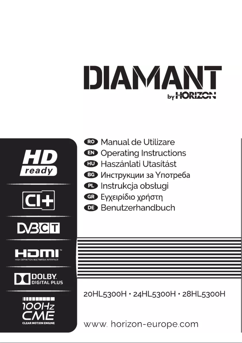 Image de la première page du manuel de l'appareil Diamant 24HL5300H