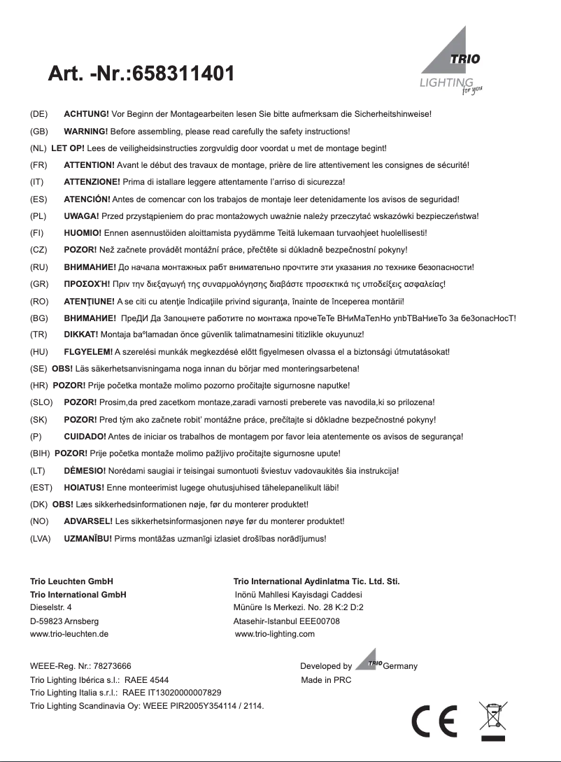 Image de la première page du manuel de l'appareil Converter 658311401