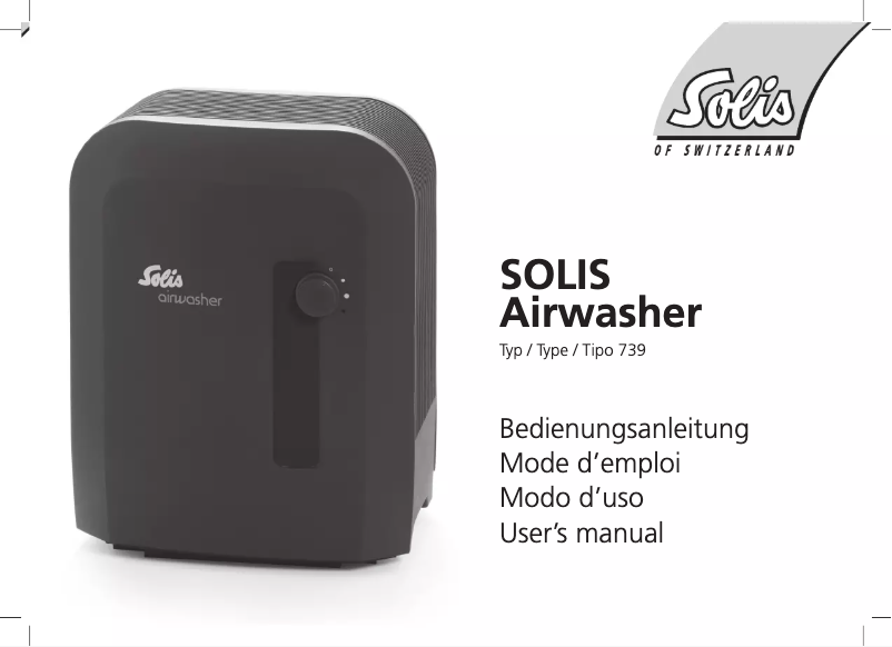 Página 1 del manual Manual de usuario Solis Airwasher 739