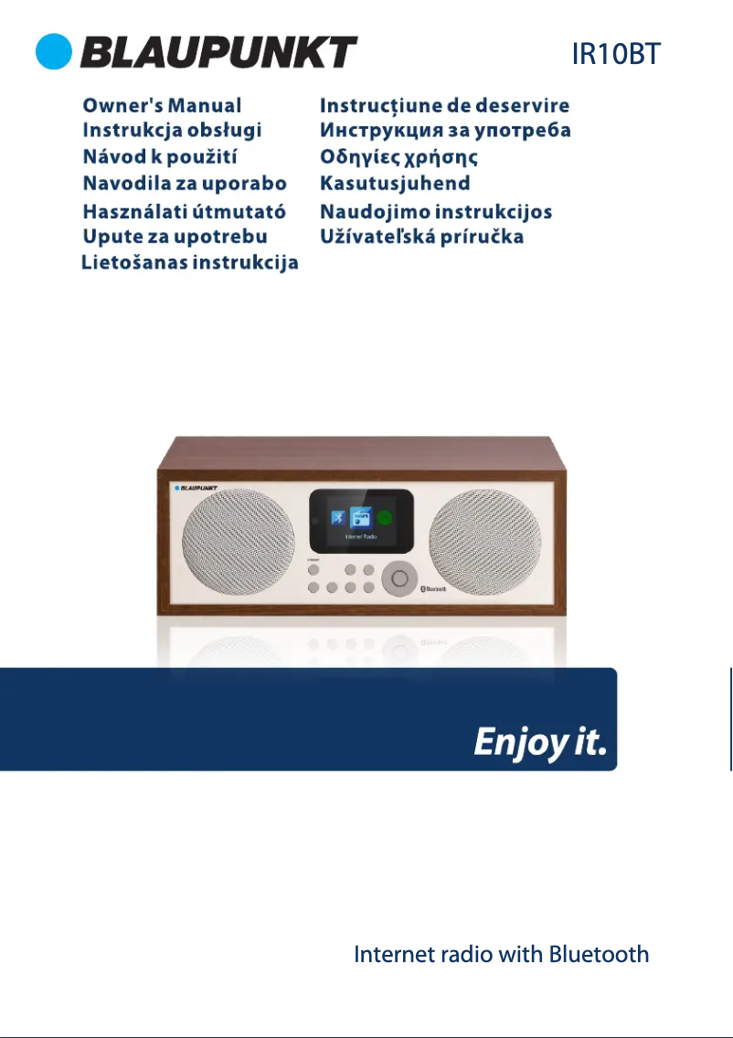 Page n°1 - Manuel utilisateur Blaupunkt IR10BT