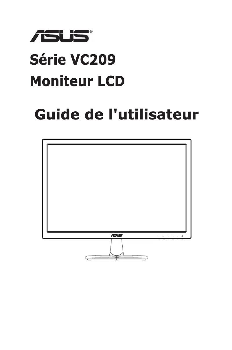 Page n°1 - Manuel utilisateur Asus VC209D