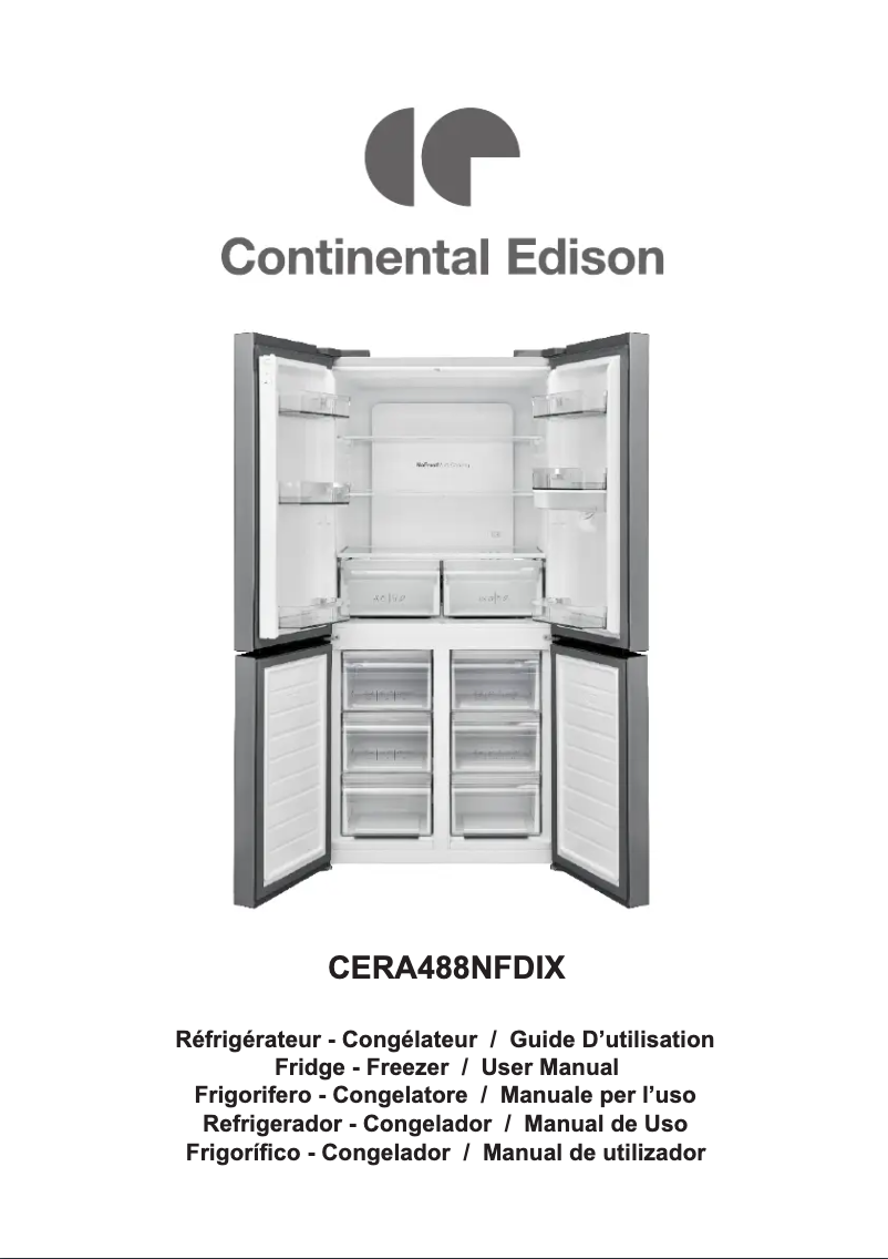 Page 1 de la notice Manuel utilisateur Continental Edison CERA488NFDIX