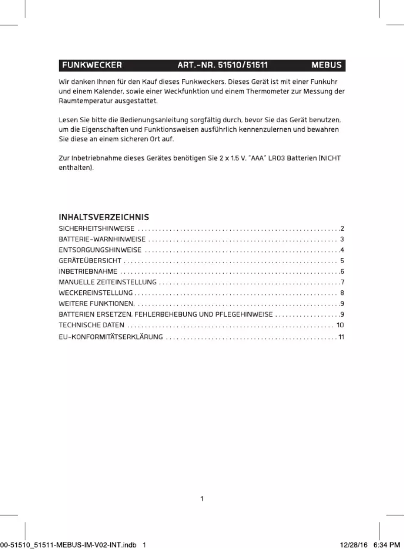 Image de la première page du manuel de l'appareil 51510
