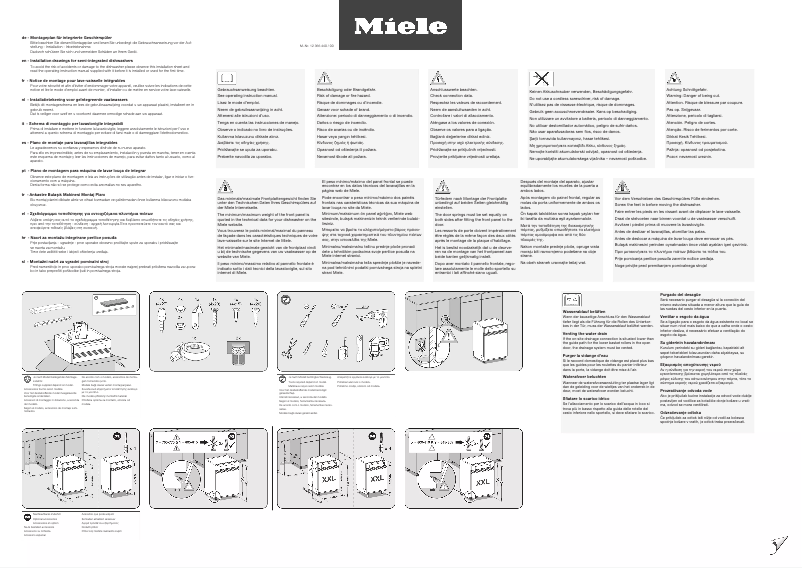 Page n°1 - Manuel utilisateur Miele G 7232 SCi Selection