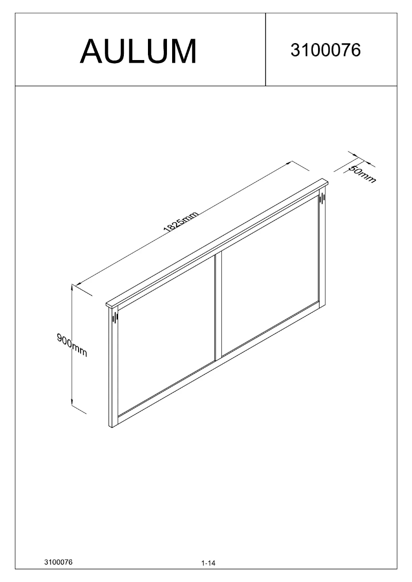 Image de la première page du manuel de l'appareil Aulum (180x90)