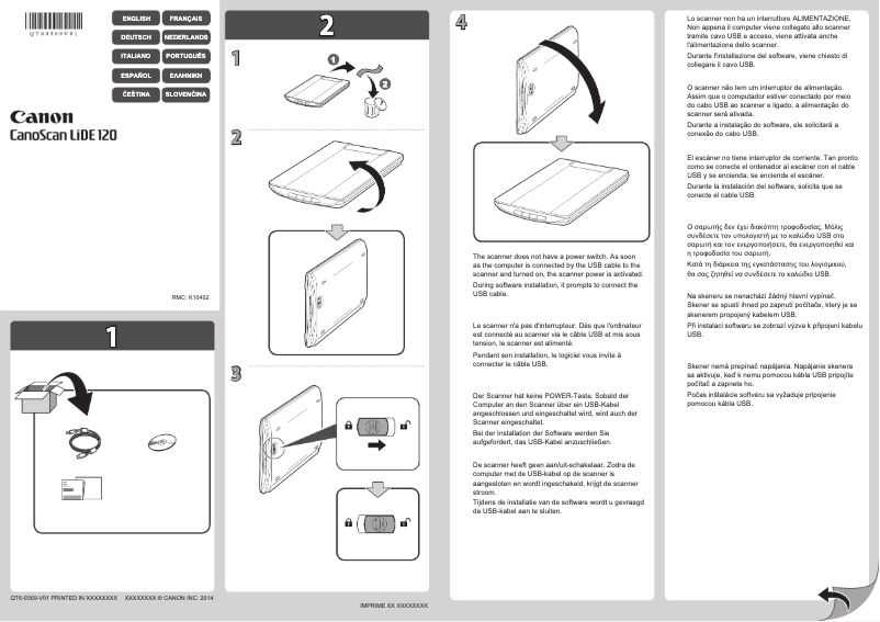 Page n°1 - Manuel utilisateur Canon CanoScan LiDE 120