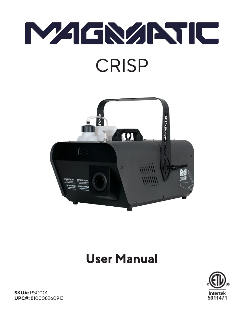 Página 1 del manual Manual de usuario Elation Crisp