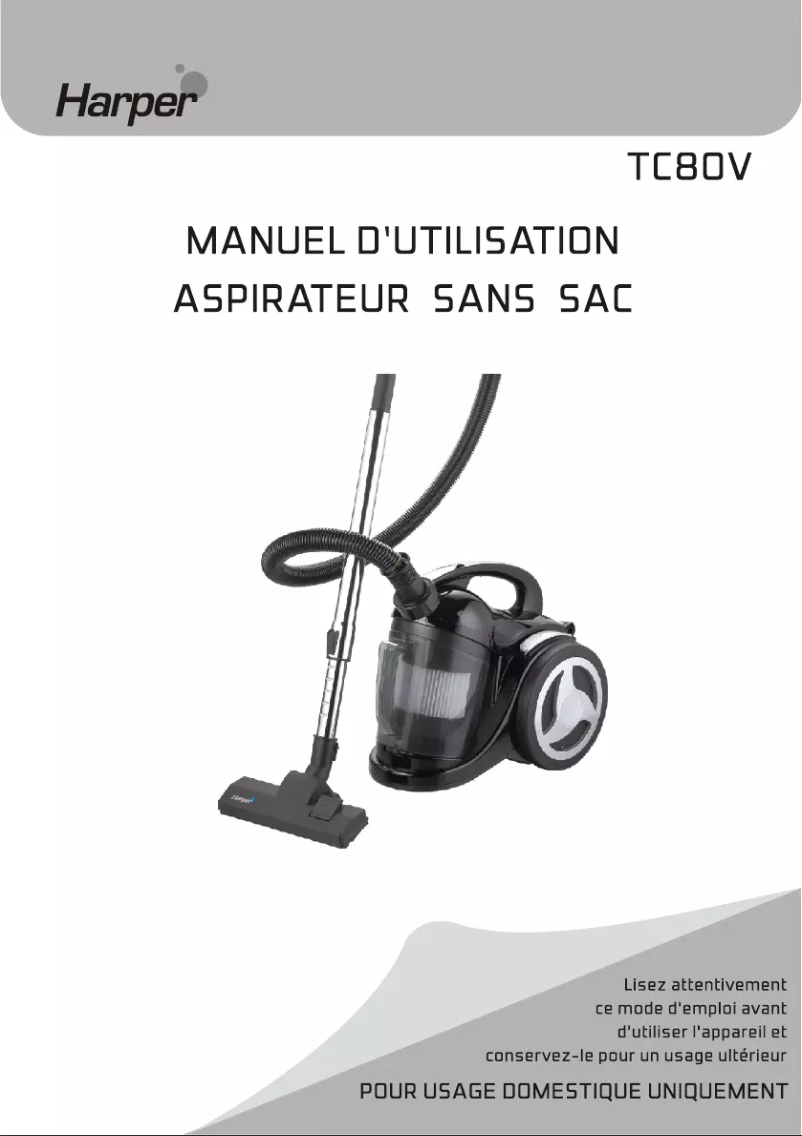 Image de la première page du manuel de l'appareil TC80V