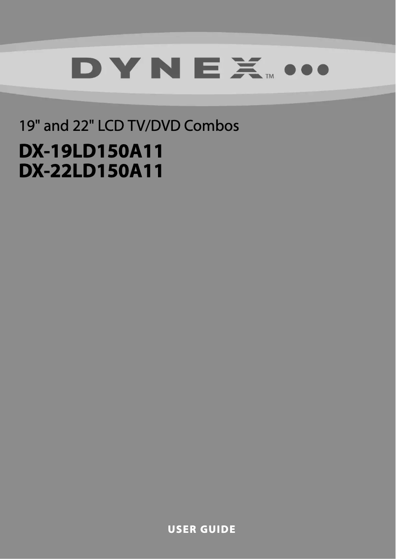 Página 1 del manual Manual de usuario Dynex DX-22LD150A11