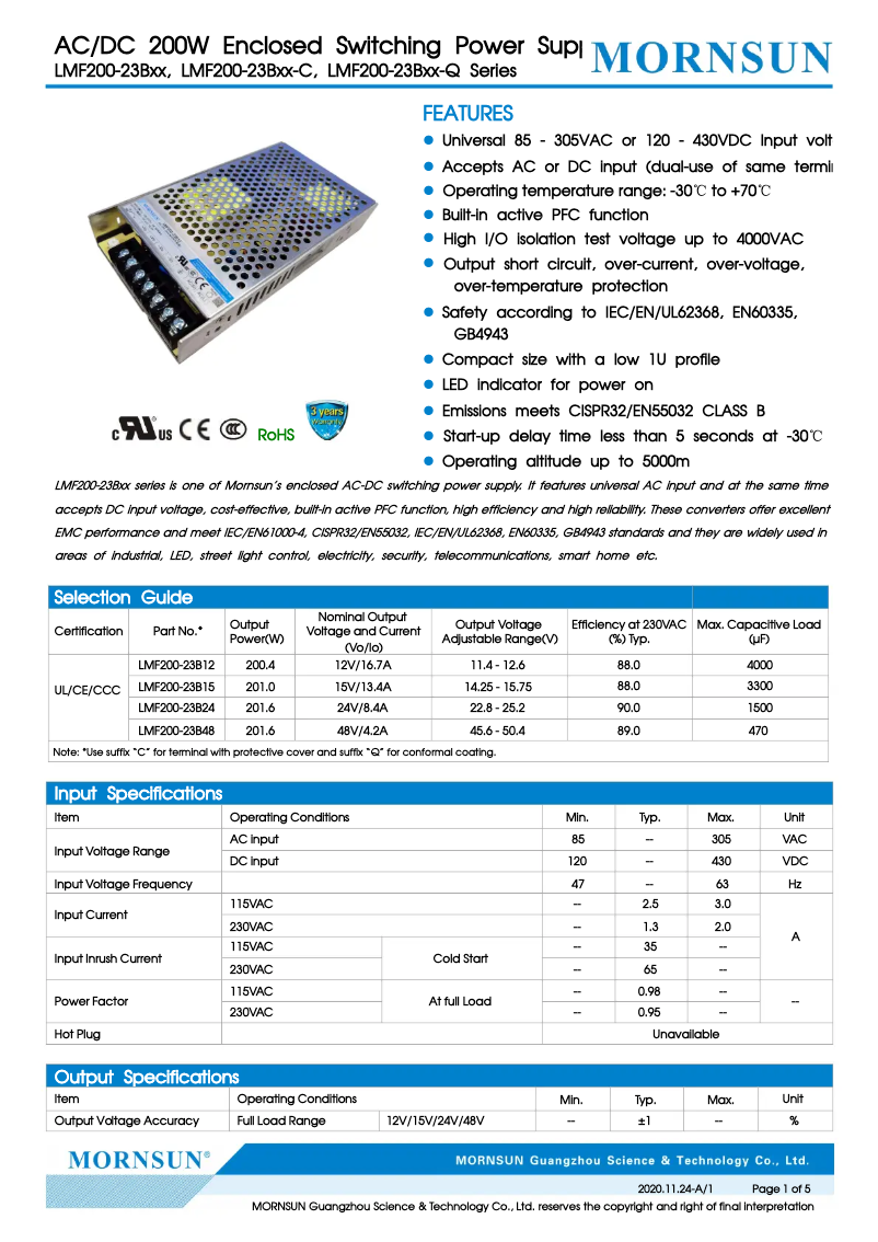 Page n°1 - Manuel utilisateur Dehner LMF200-23B24