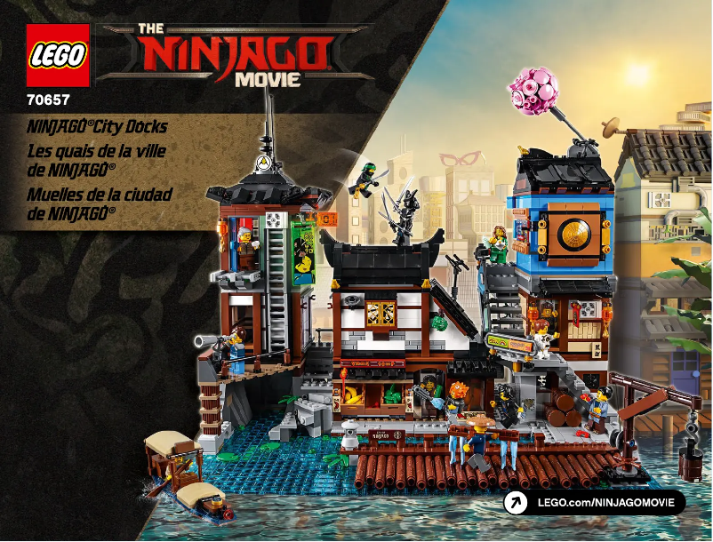 Page 1 de la notice Manuel utilisateur Lego The Ninjago Movie 70657