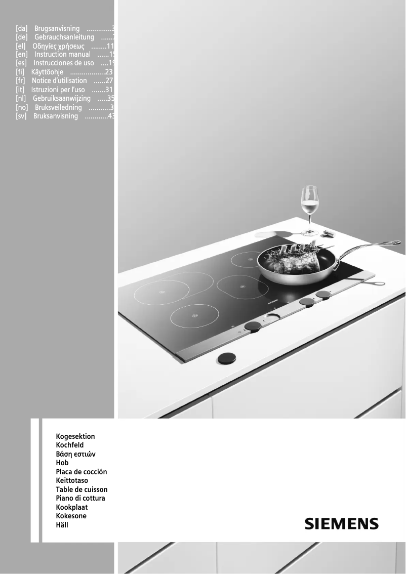 Page 1 de la notice Manuel d'utilisation et d'entretien Siemens EA125501C