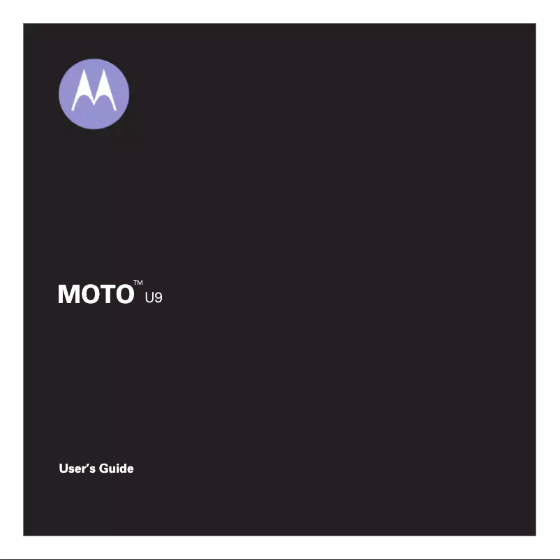 Page 1 de la notice Manuel utilisateur Motorola MotoJewel