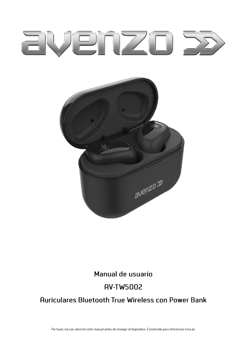Page n°1 - Manuel utilisateur Avenzo AV-TW5002B