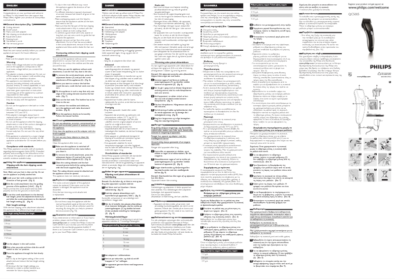 Image de la première page du manuel de l'appareil Series 1000 QC5005