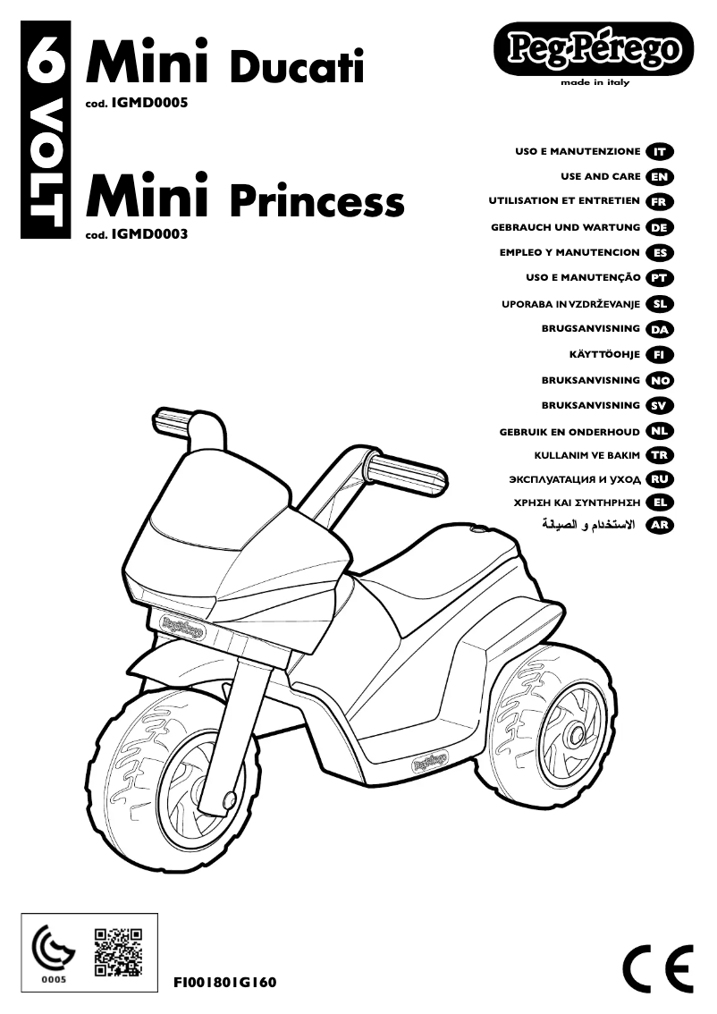 Image de la première page du manuel de l'appareil Mini Princess