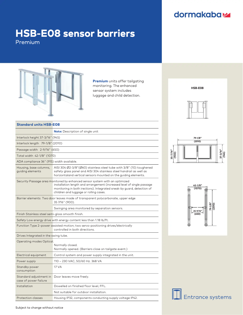 Image de la première page du manuel de l'appareil HSB-E08