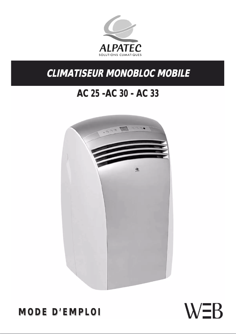 Page n°1 - Manuel utilisateur Alpatec AC 33
