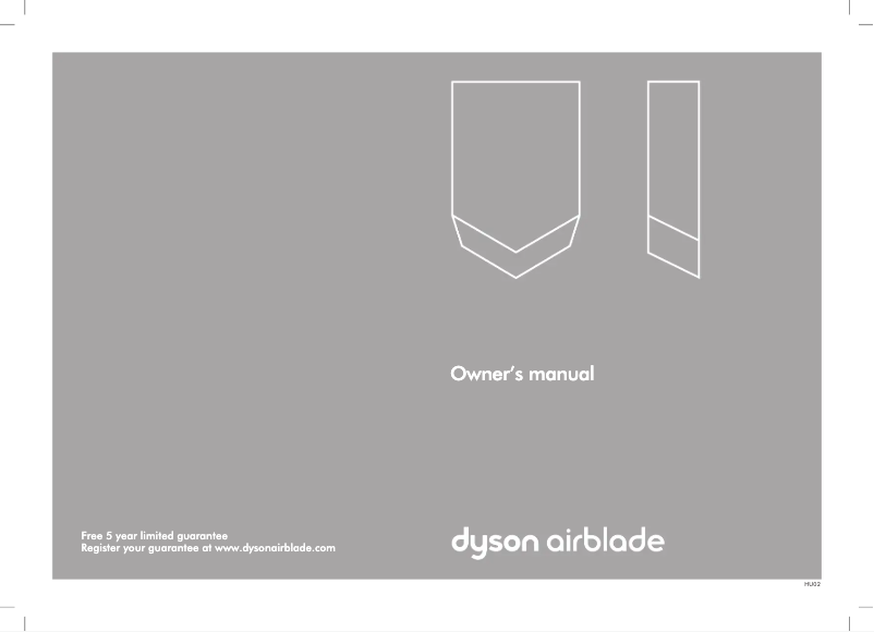 Image de la première page du manuel de l'appareil Airblade V