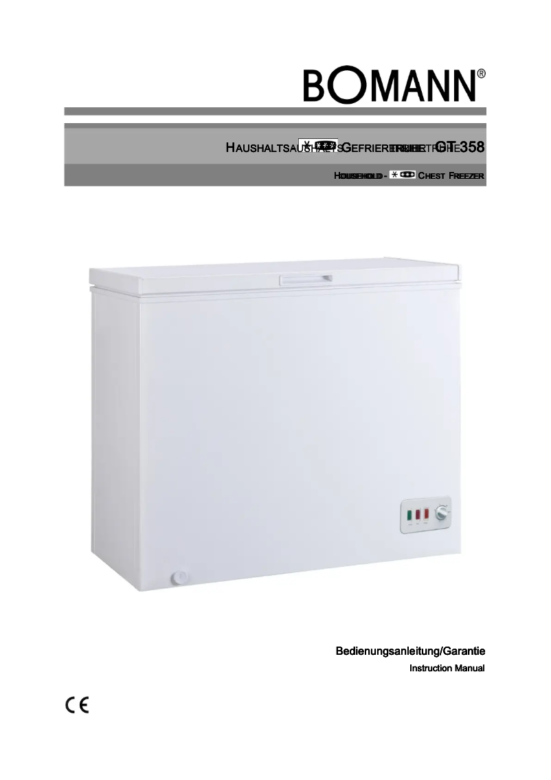 Image de la première page du manuel de l'appareil GT 358