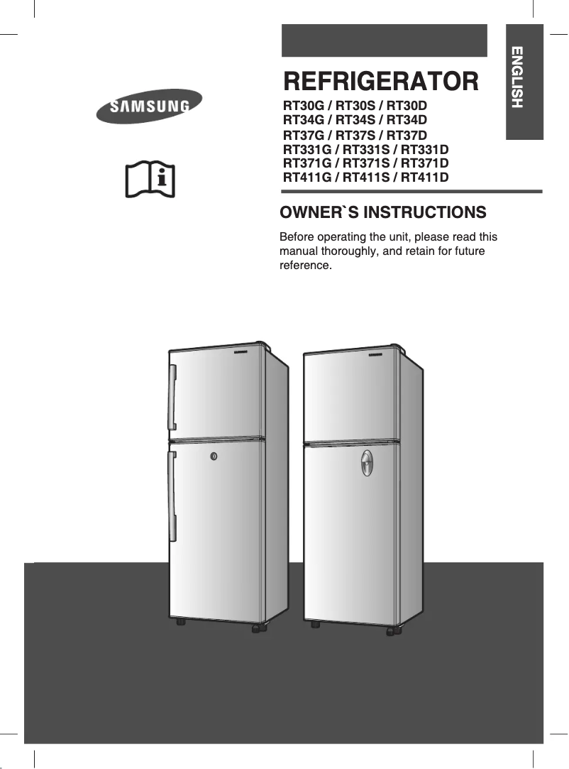 Page n°1 - Manuel utilisateur Samsung RT411GBSS