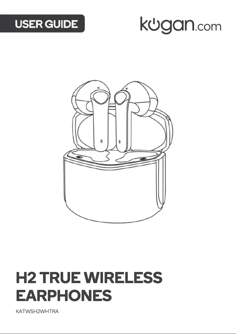 Page 1 de la notice Manuel utilisateur Kogan KATWSH2WHTRA