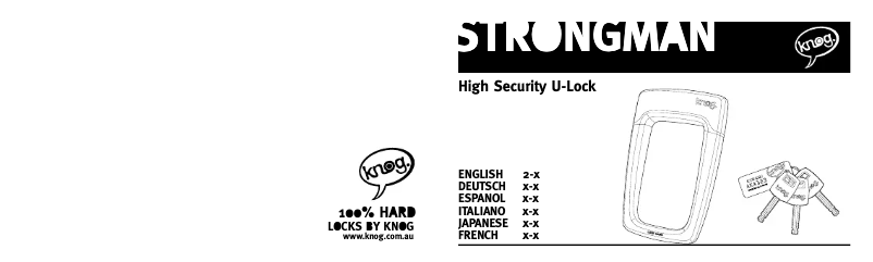 Page 1 de la notice Manuel utilisateur Knog Strongman