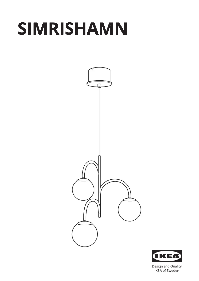 Page 1 de la notice Manuel utilisateur Ikea SIMRISHAMN 204.078.43