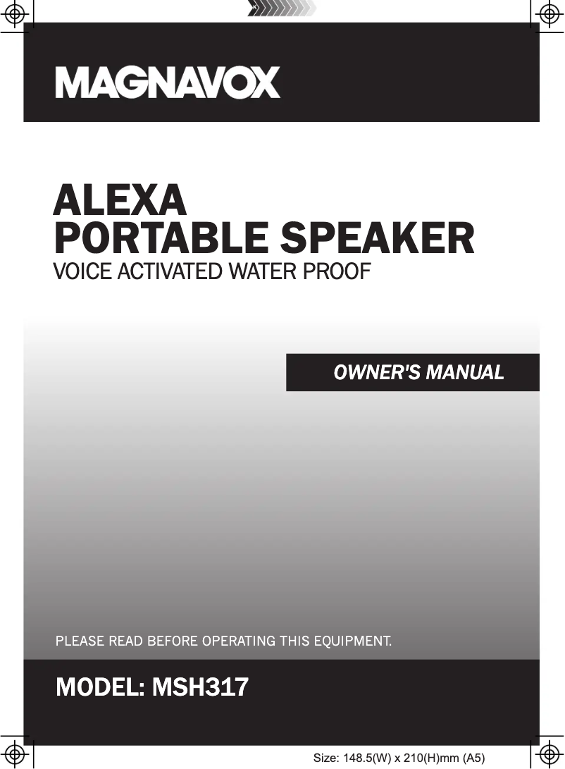 Page 1 de la notice Manuel utilisateur Magnavox MSH317