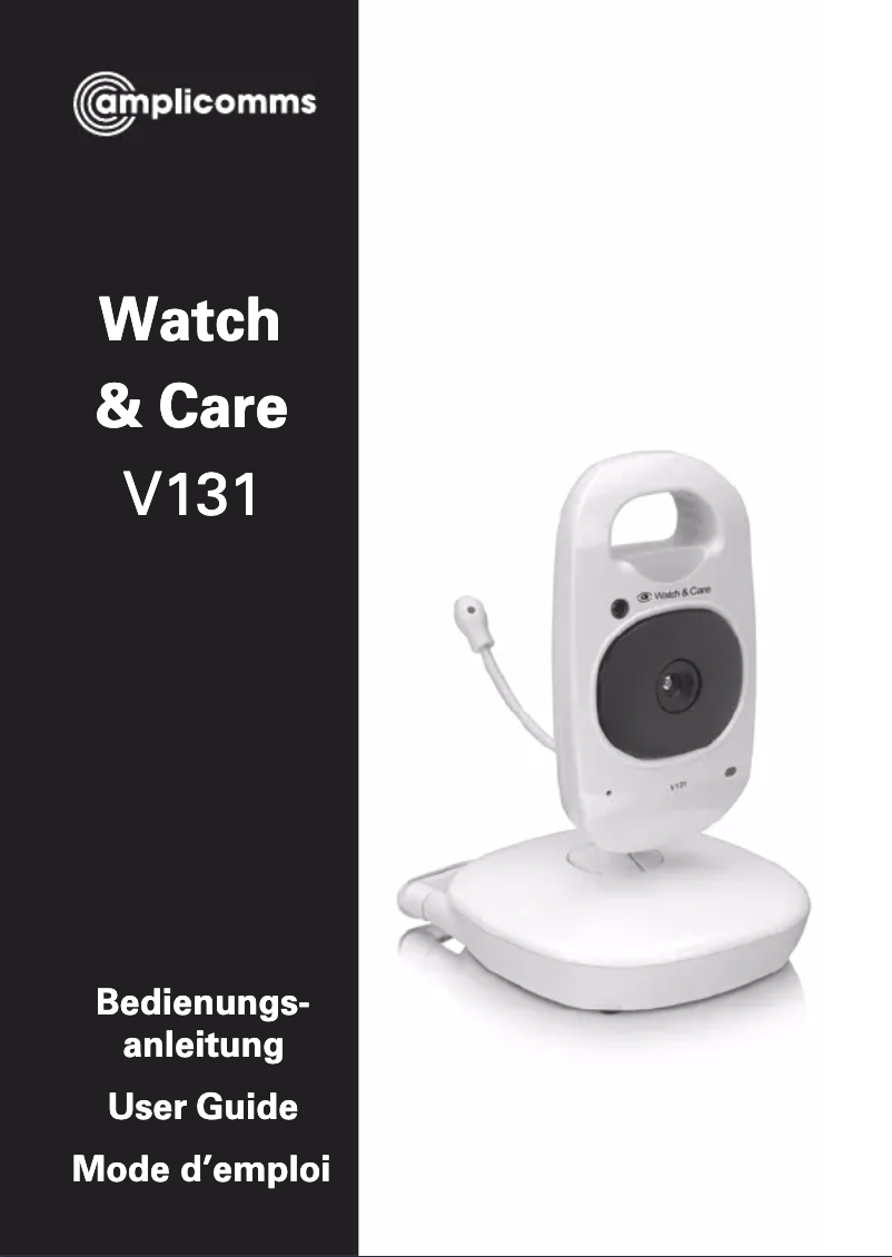 Page 1 de la notice Manuel utilisateur Amplicomms Watch and Care V131