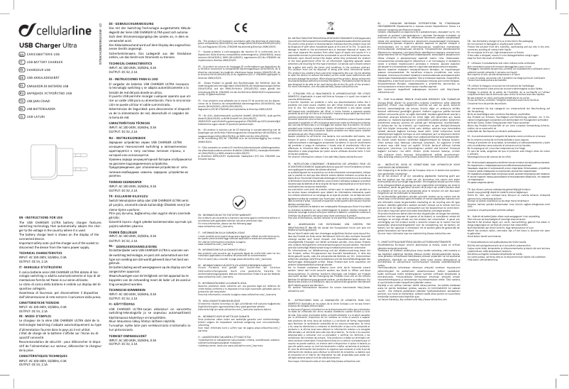 Image de la première page du manuel de l'appareil USB Charger Ultra
