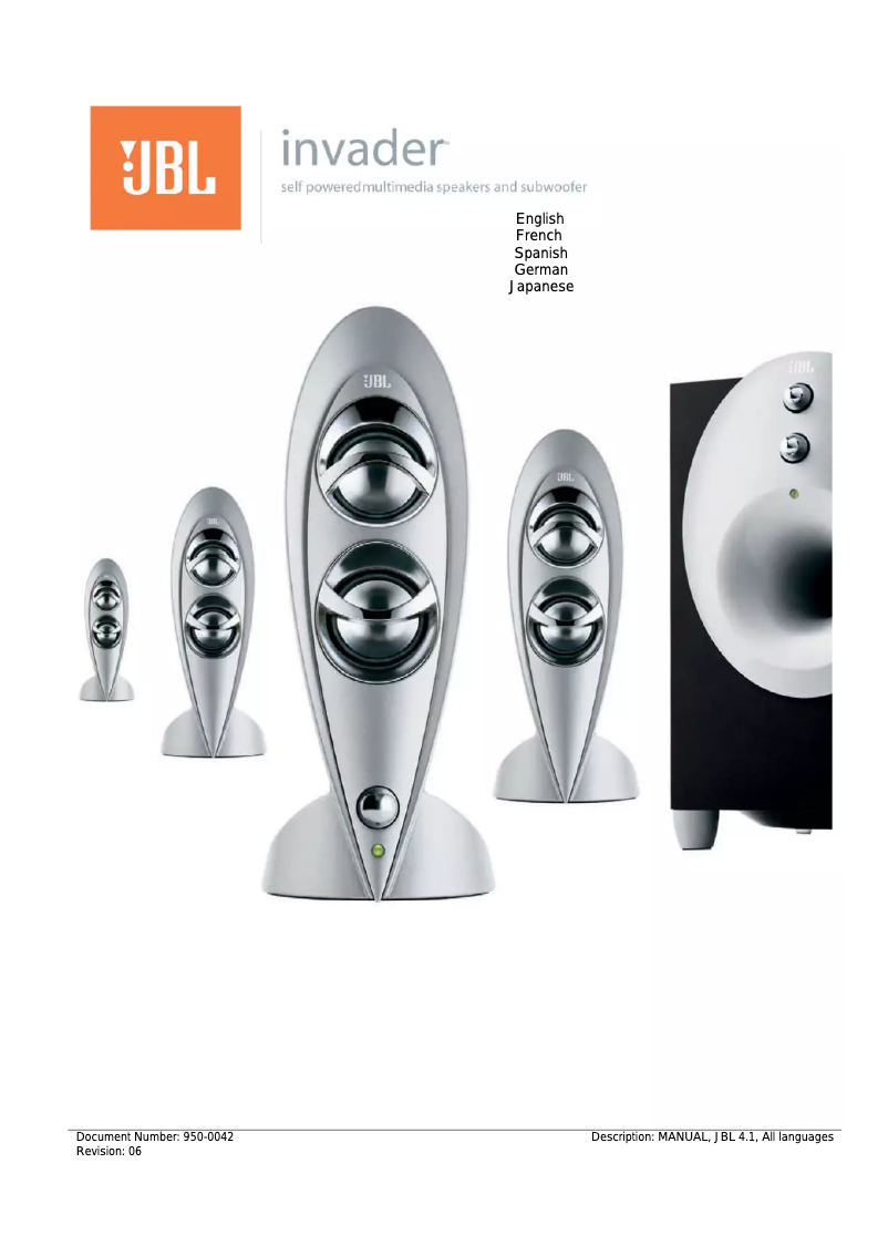 Image de la première page du manuel de l'appareil Invader