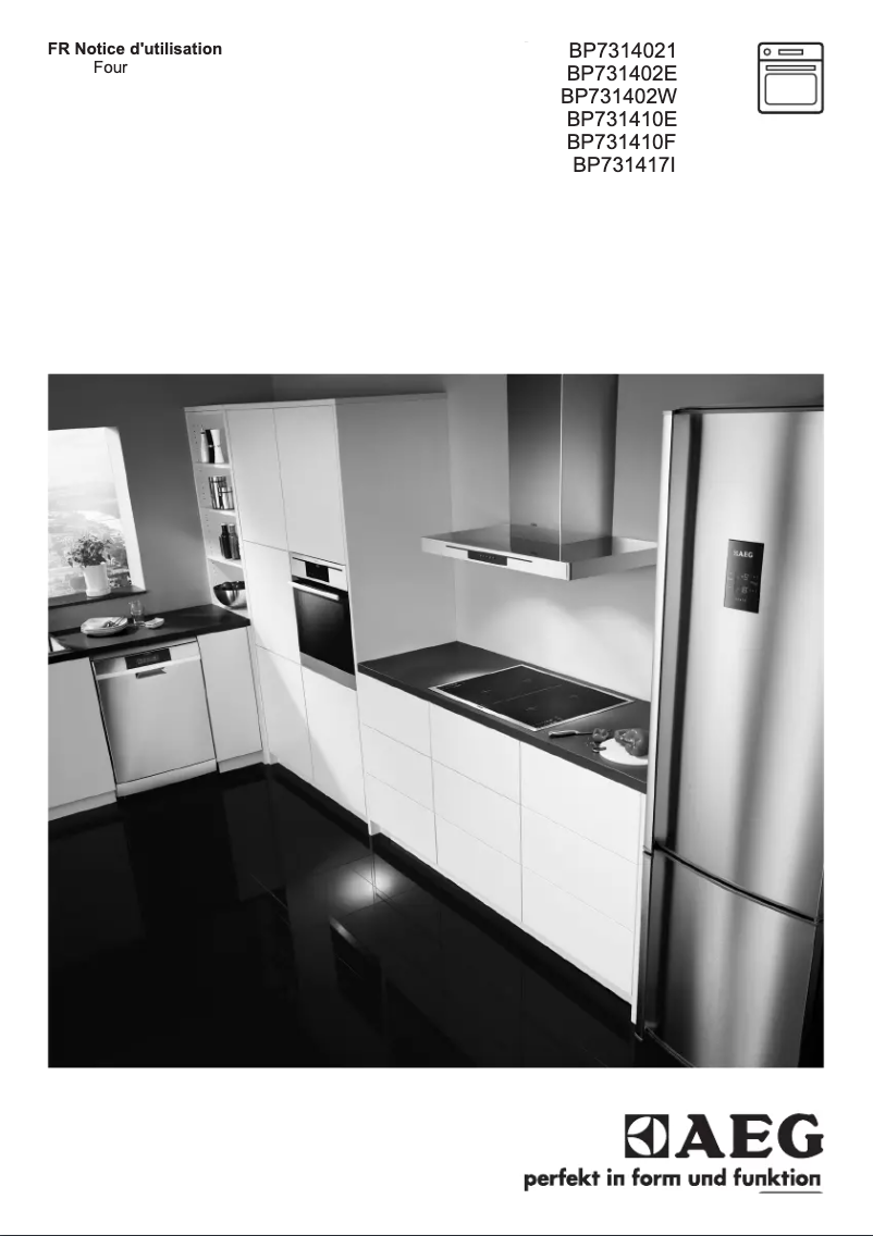 Page n°1 - Manuel utilisateur AEG BP731410