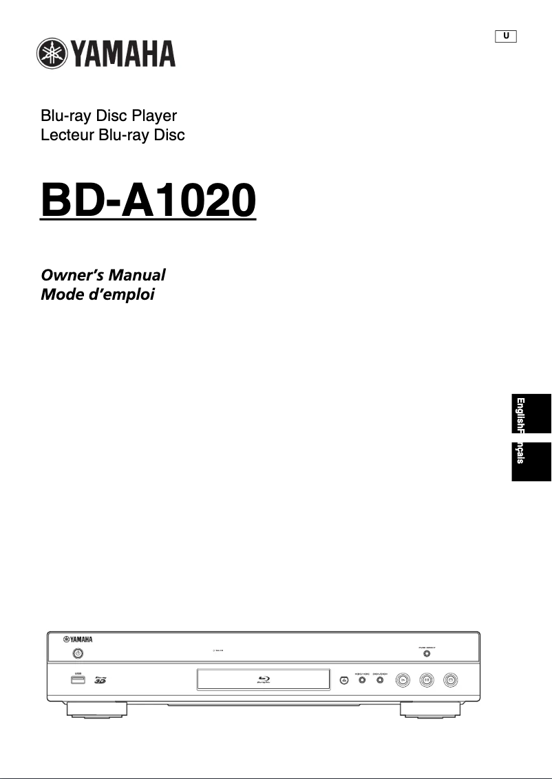 Page n°1 - Manuel utilisateur Yamaha BD-A1020
