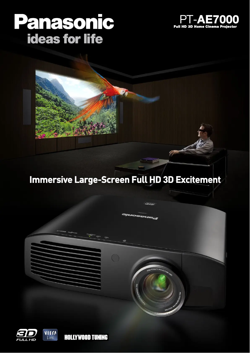 Página 1 del manual Manual de usuario Panasonic PTAE7000U